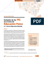 Inclusión de las TIC en el área de Educación Física (3. er ciclo de Educación Primaria)