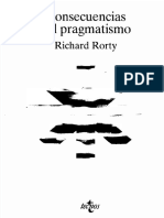 Richard Rorty Consecuencias Del Pragmatismo