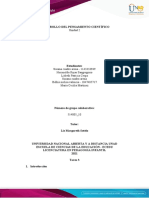 Experiencia de Aprendizaje Tarea 3 Pensamiento Cientifico