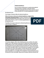 Change in Demand and Market Equilibrium