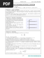 Exercices Atome Et Mecanique de Newton