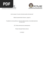 PIA PIC - Unión Europea "Un Actor y Fenómeno Político Internacional"