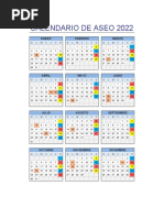 Calendario de Aseo 2022