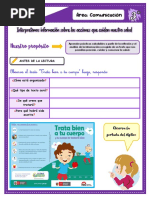 Sesion de Aprendizaje Leemos Un Texto