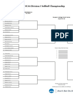 2022 NCAA Softball Tournament Bracket