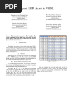 Report: LED Circuit in VHDL: Canché Acevedo Fernando Ivan Moo Sierra Marco Alejandro