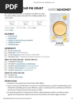 Coconut Flour Pie Crust - Sweetashoney - SaH