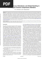 Interaction of Local, Distortional, and Global Buckling - Anil Kumar, Kalyanaraman 2018