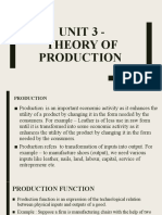 Unit 3 - Theory of Production - Micro