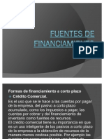 Fuentes de Financiamiento - PPTX Presentacion