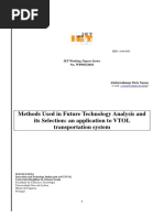 Methods Used in Future Technology Analysis and Its Selection - An Application To VTOL Transportation System