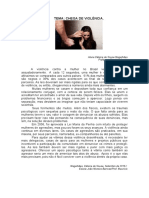 Interpretação de Texto - Artigo de Opinião Violência Contra A Mulher.