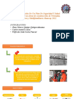 Implementación de Un Plan de Seguridad Y Salud en Obras de Construción de Viviendas Familiares y Multifamiliares