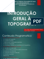 Introdução A Topografia