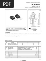 Bcr16Pm: Mitsubishi Semiconductor Triac