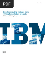 Cloud Computing Insights From 110 Implementation Projects: IBM Academy of Technology Survey