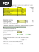 Calculo de Ventiladores y Bombas de Caldera