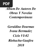 Álbum de Autores de Obras Y Novelas Contemporáneas