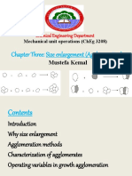 Chapter Three: Size Enlargement (Agglomeration) : Chemical Engineering Department