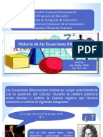 Historia Ecuaciones Diferenciales