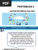 Pertemuan 2: Sistem Informasi Dan Cbis