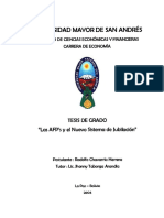 Tesis en Las AFP Bolivia