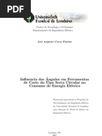 Dissertação UEL Jose Augusto Coeve Florino Influencia Dos Angulos em Ferramentas de Corte Do Tipo Serra Circular No Consumo de Energia Elétrica