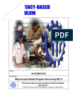 CBC-Motorcycle - Small Engine Servicing NC II