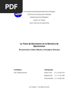 La Toma de Decisiones en La Gerencia de Operaciones... 2