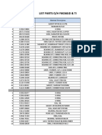 List Parts OH FM260JD & TI