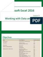 Excel Core 2016 Lesson 09