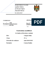 CURRICULUM CES CL 4 L Română