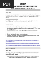 Ciwp Pre Test Material V