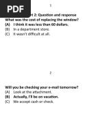 84 Questions Part 2 Toeic For Teacher 1