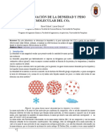 Determinacion de La Densidad y Peso Molecular Co2