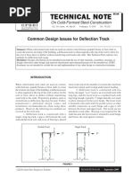 Cold Formed Track Design