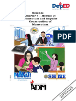 Science Quarter 4 - Module 3: Momentum and Impulse Conservation of Momentum