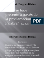 Taller de Exegesis Biblica