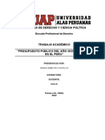 Presupuesto Público Del Año 2020, 2021 y 2022 en El Perú