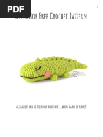 Alligator Free Crochet Pattern: Alligators Can Be Friendly and Sweet..when Made of Yarn!!