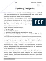 Thrust Equation of Jet Propulsion