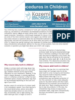 Oral Procedures in Children: Dr. H. Ryan Kazemi Oral & Maxillofacial Surgery 4825 Bethesda Ave., #310 Bethesda, MD 20814