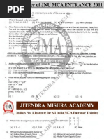 Jnu Mca 2011