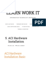 ACI Hardware Installation - LEARN WORK IT