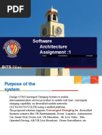 Software Architecture Assignment:1: BITS Pilani