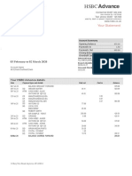 HSBC Advance: Your Statement
