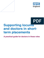 Supporting Locums and Doctors in Short-Term Placements: A Practical Guide For Doctors in These Roles