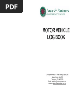 Motor Vehicle Log Book