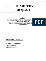 Class 12 Comparitive Study of Rate of Fermentation.