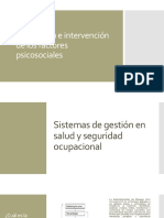 Prevención e Intervención de Los Factores Psicosociales